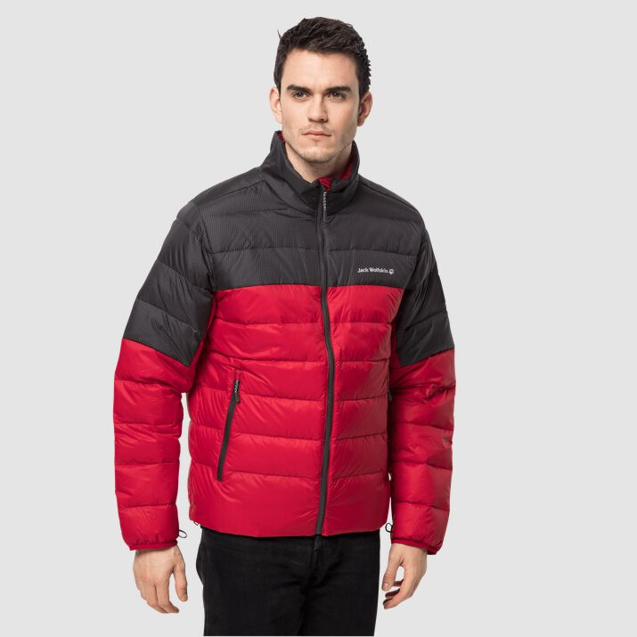 Jack Wolfskin Mens Dna Tundra Down Jacket Red 049185FDT